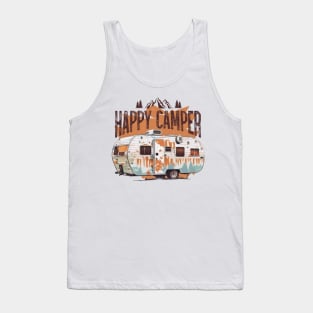 Happy Camper. Camping Van, Camp Van Tank Top